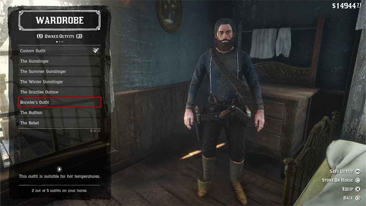 لباس Brawler&rsquo;s Outfit در Red Dead Redemption 2