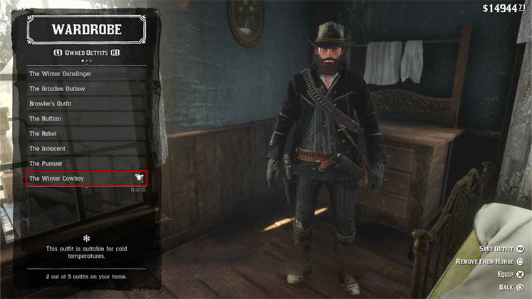 لباس The Winter Cowboy در Red Dead Redemption 2