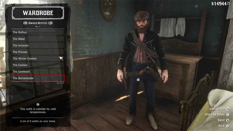 لباس The Homesteader در Red Dead Redemption 2