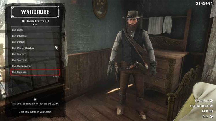 لباس The Rancher در Red Dead Redemption 2