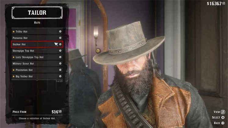 کلاه Stalker Hat در Red Dead Redemption 2