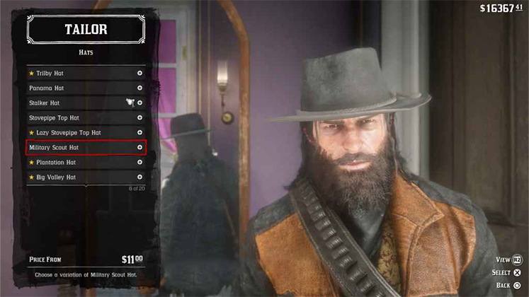 کلاه Military Scout Hat در Red Dead Redemption 2