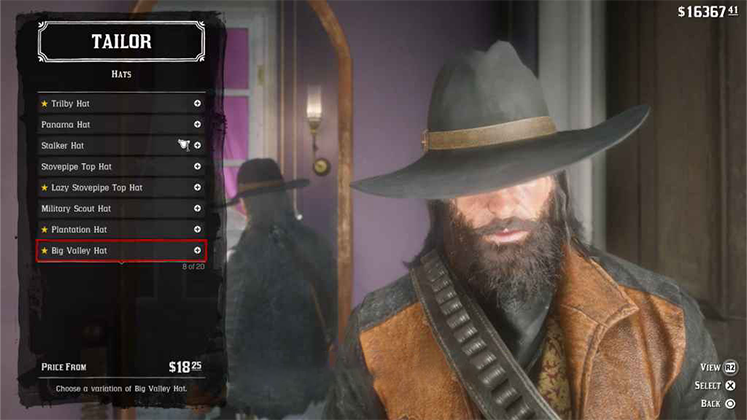 کلاه Big Valley Hat در Red Dead Redemption 2