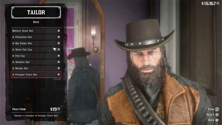 کلاه Paragon Town Hat در Red Dead Redemption 2