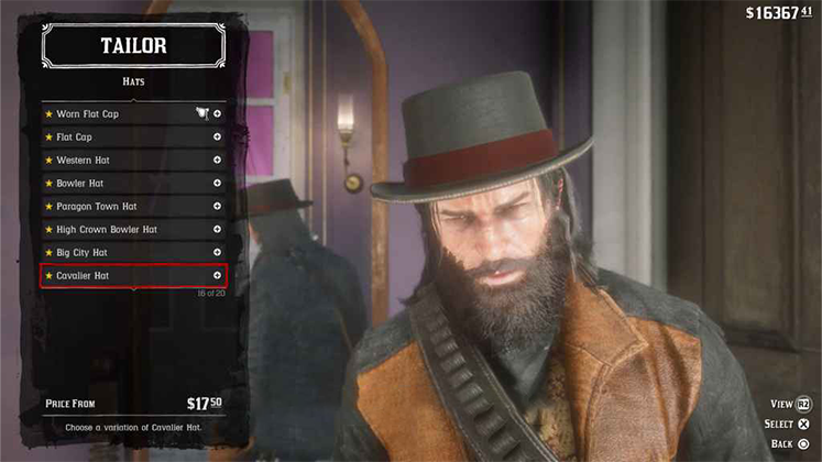 کلاه Cavalier Hat در Red Dead Redemption 2