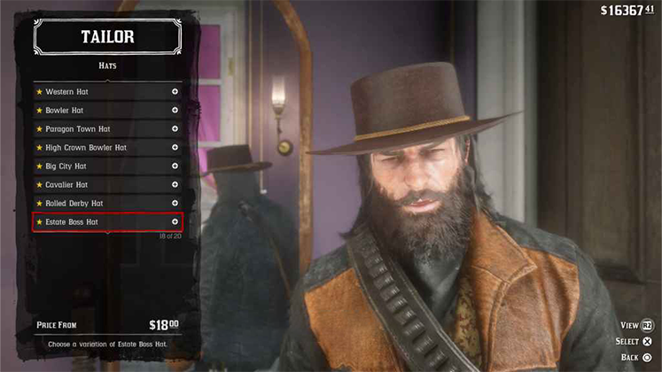 کلاه Estate Boss Hat در Red Dead Redemption 2