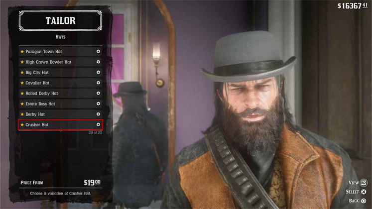 کلاه Crusher Hat در Red Dead Redemption 2