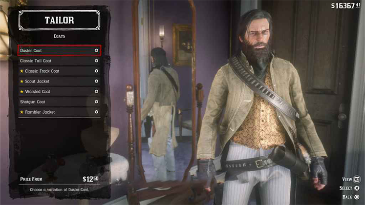 کت Duster Coat در Red Dead Redemption 2