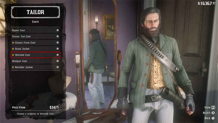 کت Worsted Coat در Red Dead Redemption 2