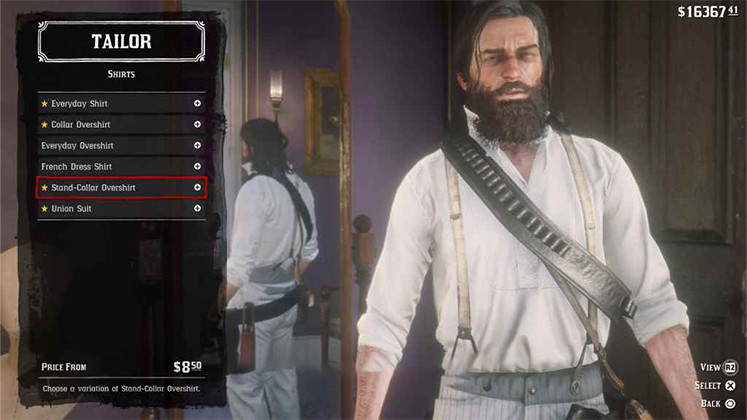 پیراهن&zwnj; Stand-Collar Overshirt در Red Dead Redemption 2