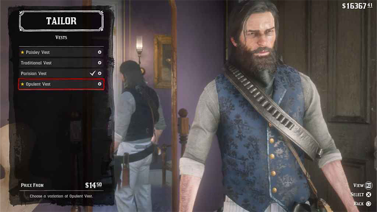 جلیقه&zwnj; Opulent Vest در Red Dead Redemption 2