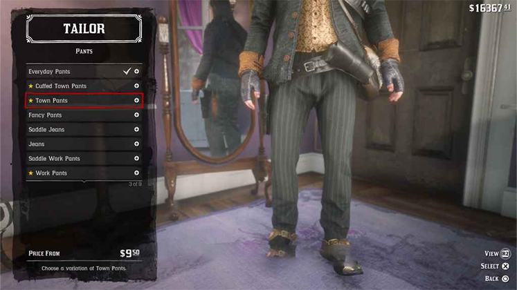 شلوار Town Pants در Red Dead Redemption 2