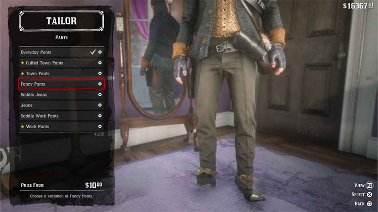 شلوار Fancy Pants در Red Dead Redemption 2