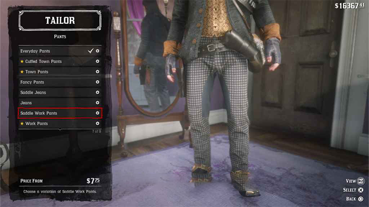 شلوار Saddle Work Pants در Red Dead Redemption 2