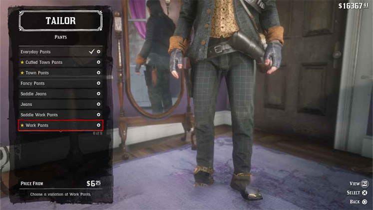 شلوار Work Pants در Red Dead Redemption 2