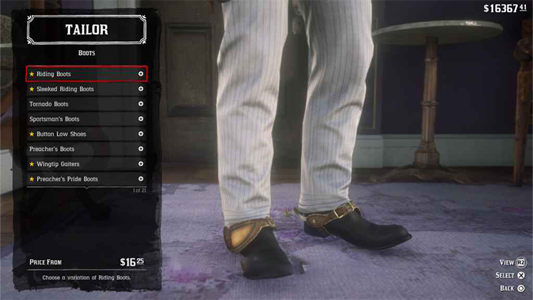 چکمه Riding Boots در Red Dead Redemption 2