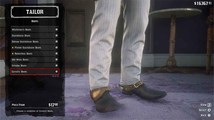 چکمه Cavalry Boots در Red Dead Redemption 2