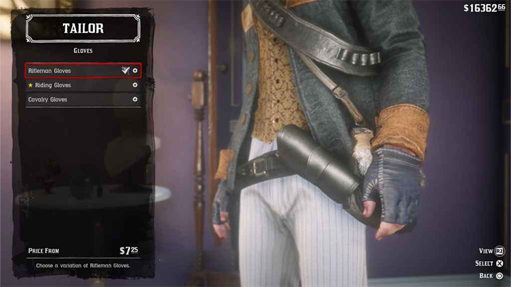 دستکش&zwnj; Rifleman Gloves در Red Dead Redemption 2