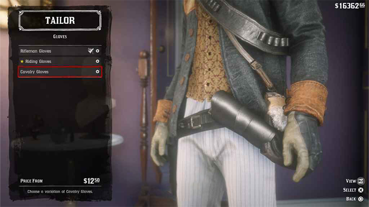 دستکش&zwnj; Cavalry Gloves در Red Dead Redemption 2