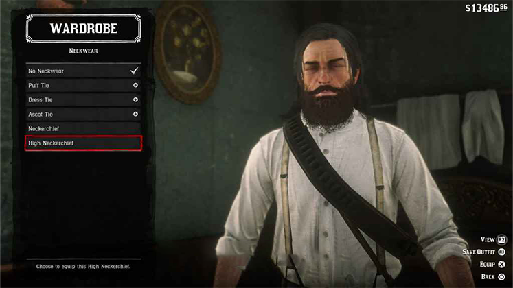 پوشش گردن High Neckerchief در Red Dead Redemption 2
