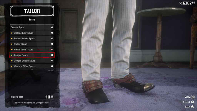 خار چکمه Stenger Spurs در Red Dead Redemption 2