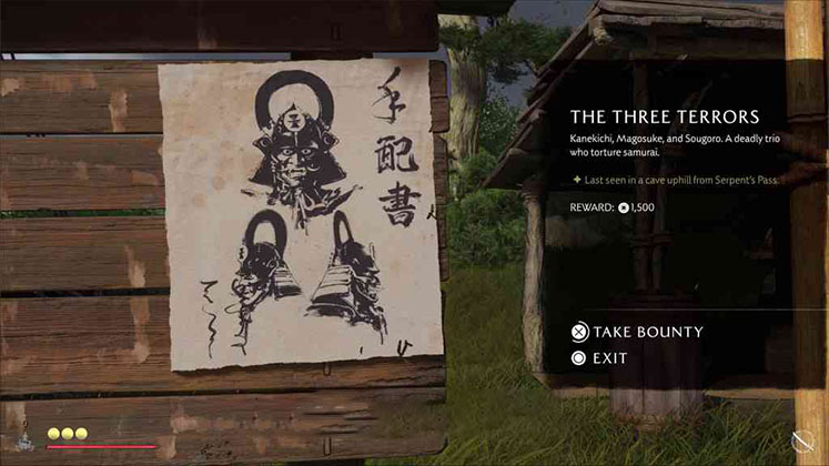 محل شروع ماموریت The Three Terrors در بازی Ghost of Yotei