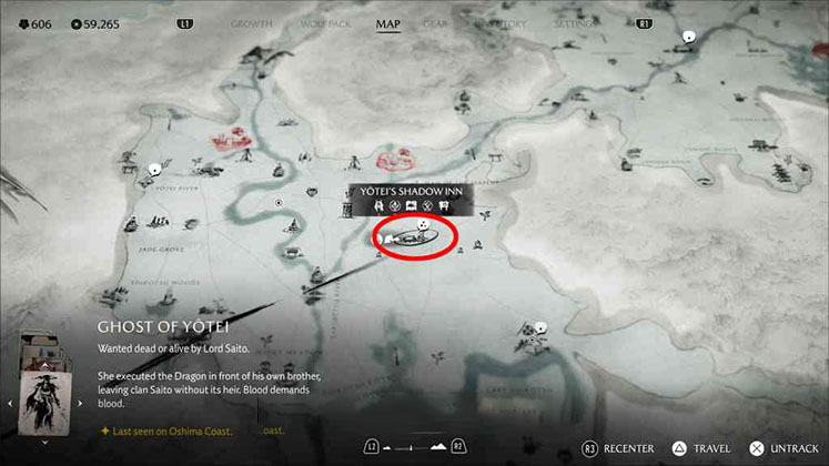 محل شروع ماموریت Black Powder Ippei در بازی Ghost of Yotei