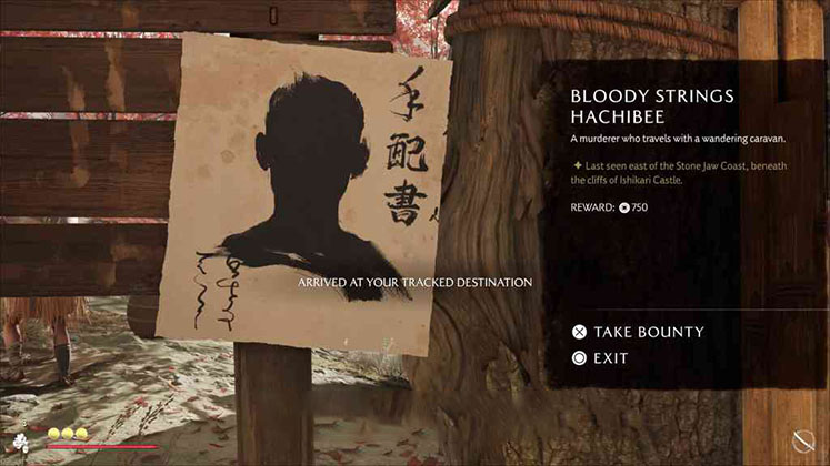 محل شروع ماموریت Bloody Strings Hachibee در بازی Ghost of Yotei